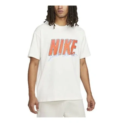 NIKE Nike Sportswear NRG T-Shirt 'White Orange'