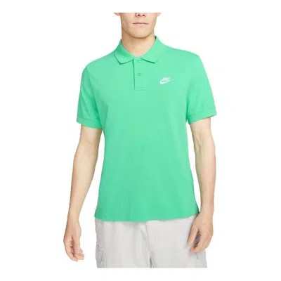 NIKE Nike Sportswear Polo T-shirt 'Green'