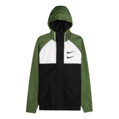 NIKE Nike Sportswear Swoosh Hooded Jacket Green