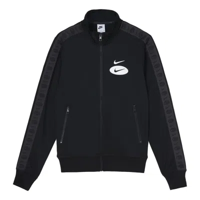 NIKE Nike Sportswear Swoosh League Logo Hoodie 'Black White'