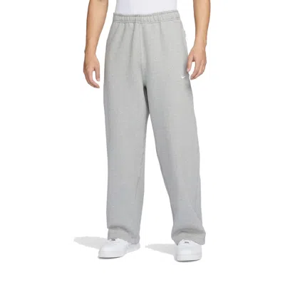 NIKE Nike Sportswear Swoosh Open-Hem Sweatpants Asia Sizing 'Grey'