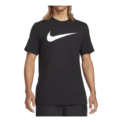 NIKE Nike Sportswear Swoosh T-Shirt 'Black'