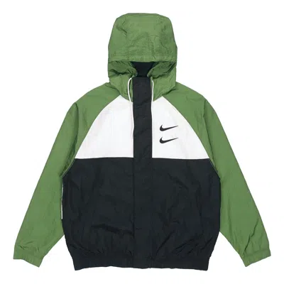 NIKE Nike Sportswear Swoosh Windproof Sports Woven Jacket Asia Sizing 'Green'