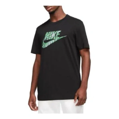 NIKE Nike Sportswear T-Shirt 'Black Green'