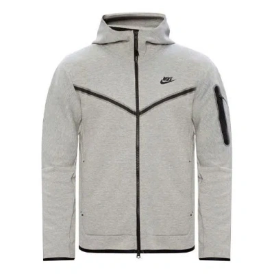 NIKE Nike Sportswear Tech Fleece Full-Zip Hoodie 'Heather Grey Black'