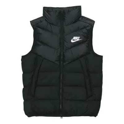 NIKE Nike Sportswear Windrunner Down Fill Sports Splicing Stand Collar Down Vest Black