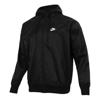 NIKE Nike Sportswear Windrunner Sports Training hooded Woven Jacket Black