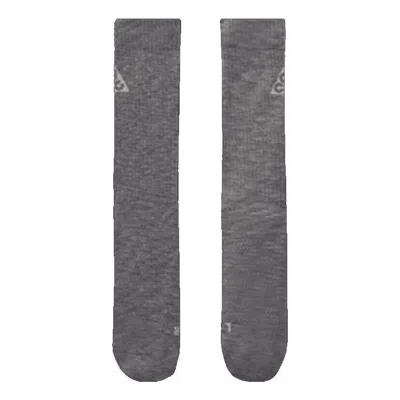 NIKE Nike SS22 ACG Solid Color Logo Casual Breathable Sports Socks One Pair Gray