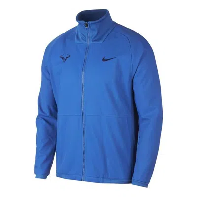 NIKE Nike stand collar zipped jacket 'Blue'