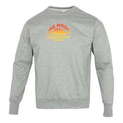 NIKE Nike Standard Issue Pattern Printing Loose Round Neck Sports Gray