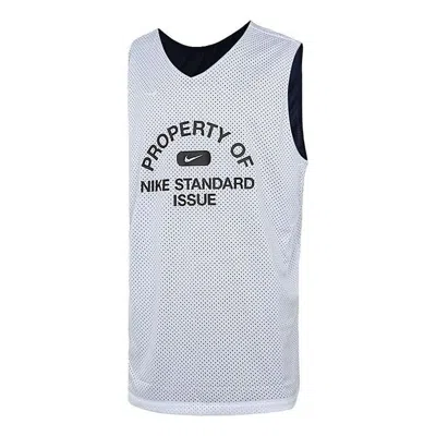 NIKE Nike Standard Issue Training Sports Reversible Quick Dry Breathable Basketball Vest White