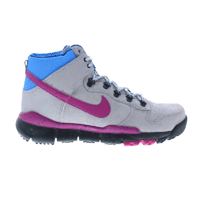 NIKE NIKE STUSSY X DUNK HIGH OMS PREMIUM 'GREY RAVE PINK'