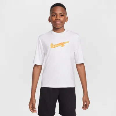 NIKE SWIM HYDROGUARD BIG KIDS' (BOYS') DRI-FIT SHORT-SLEEVE TOP