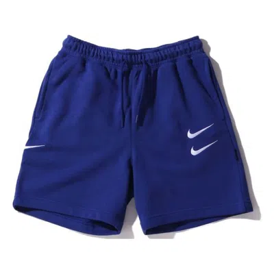 NIKE Nike Swoosh French Terry Short Casual Sports Shorts Blue