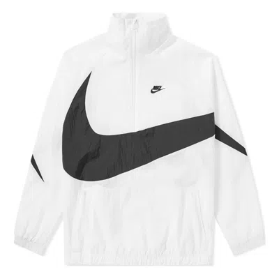 NIKE Nike Swoosh Half-Zip Jacket 'White Black'