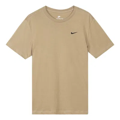 NIKE Nike Swoosh Logo T-shirt 'Tan'