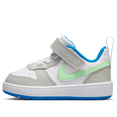 NIKE (TD) Nike Court Borough Low Recraft 'Light Iron Ore White Photo Blue Vapor Green'