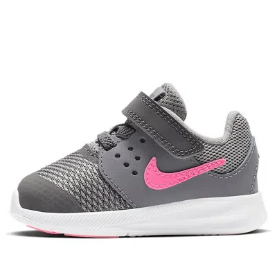 NIKE (TD) Nike Downshifter 7 Low-Top Running Shoes Grey/Pink
