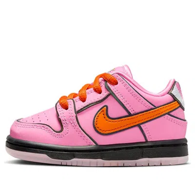 NIKE (TD) Nike x The Powerpuff Girls SB Dunk Low Pro QS 'Blossom'