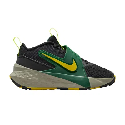 NIKE NIKE TEAM HUSTLE D12 PS 'BLACK FIR BRIGHT CITRON' | KID'S SIZE 12