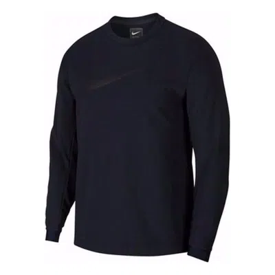 NIKE Nike teck pack round collar long sleeves shirt 'Dark grey'