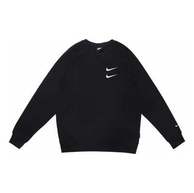 NIKE Nike Tee Black Embroidered Round Neck Pullover