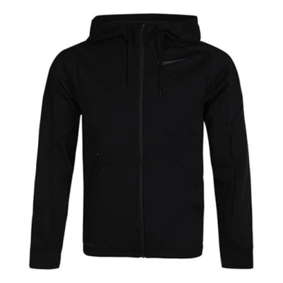 NIKE Nike Therm logo Training Hooded Jacket Black