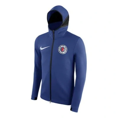 NIKE Nike Therma Flex Showtime NBA Los Angeles Clippers Player Edition Jacket Blue