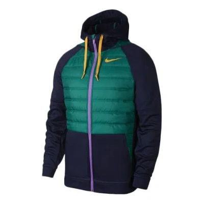 NIKE Nike Therma FZ Winterized Trainer Jacket For Men Blue/Green