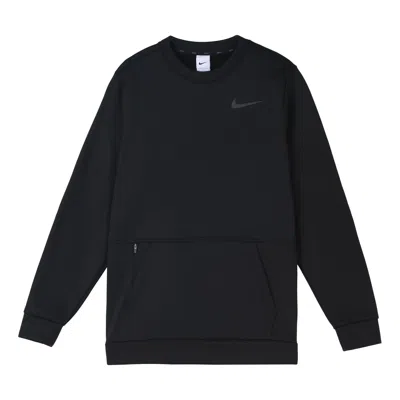 NIKE Nike Therma Training Sport Round Collar Velvet Jacket Long Sleeve Men's Black