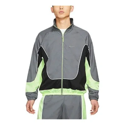 NIKE Nike Throwback Colorblock Woven Sports Basketball Stand Collar Jacket