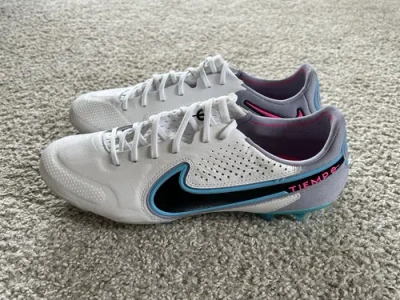 NIKE NIKE TIEMPO LEGEND 9 ELITE FG 'BLAST PACK' CLEATS WHITE BALTIC BLUE CZ8482-146