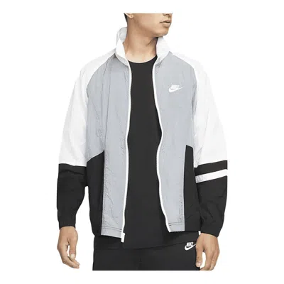 NIKE Nike Trend Unlined Jacket 'Grey White Black'