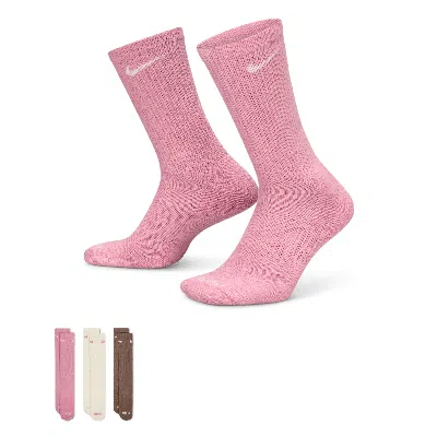 NIKE UNISEX EVERYDAY PLUS CUSHIONED TRAINING CREW SOCKS (3 PAIRS)