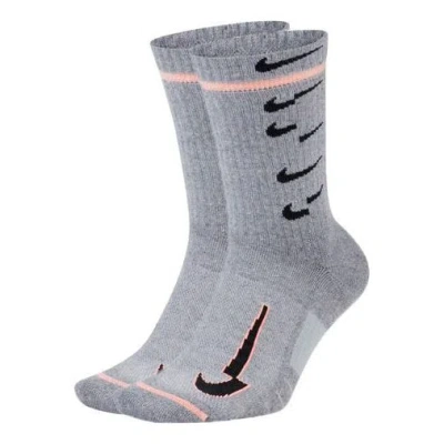NIKE Nike Unisex Multiplier Crew Socks 1 Packs Grey Gray
