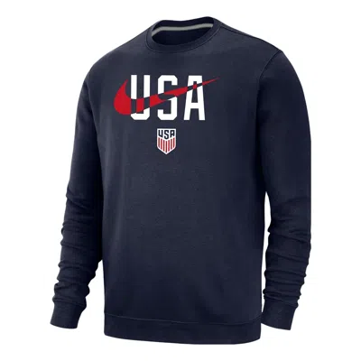 NIKE Nike USA Club Fleece Crew Neck Sweatshirt 'Navy'