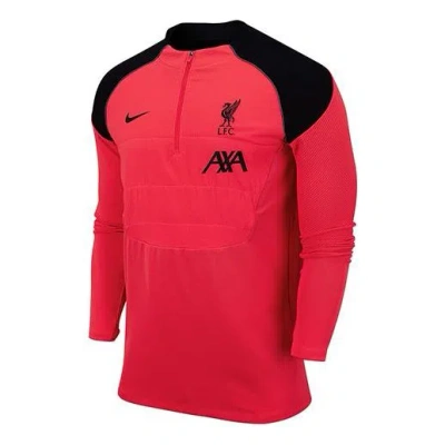NIKE Nike Vaporknit Strike Winter Warrior Liverpool Half Zipper Soccer/Football Training Red