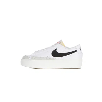 NIKE W BLAZER LOW PLATFORM WOMEN'S SHOE WHITE/BLACK/SAIL/TEAM ORANGE