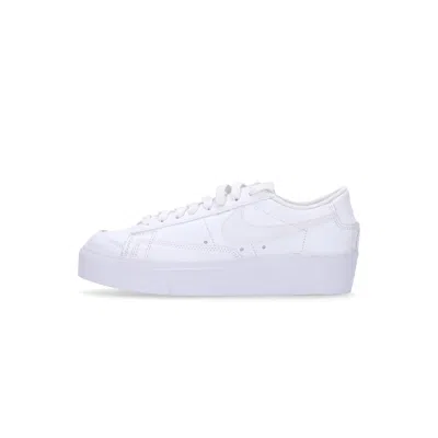 NIKE W BLAZER LOW PLATFORM WOMEN'S SHOE WHITE/WHITE/WHITE/BLACK