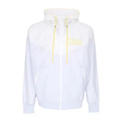 NIKE WINDBREAKER MEN'S WINDRUNNER WOVEN LINED JACKET FOOTBALL GREY/WHITE/WHITE/OPTI YELLOW