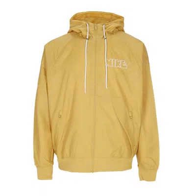 NIKE WINDBREAKER MEN'S WINDRUNNER WOVEN LINED JACKET WHEAT GOLD/WHEAT GOLD/WHEAT GOLD/WHITE