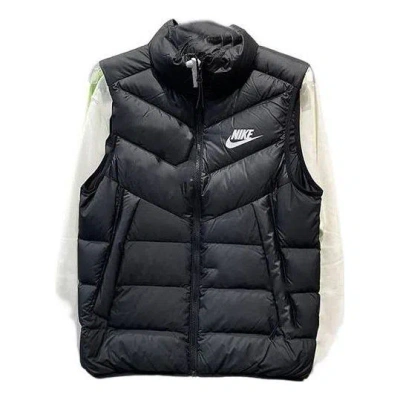 NIKE Nike Windproof Warm Stand Collar Down Vest 'Black'