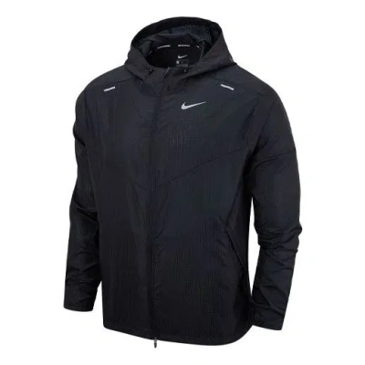 NIKE Nike Windrunner Woven Reflective Jacket Black
