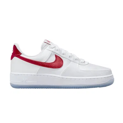 NIKE WMNS AIR FORCE 1 LOW 'SATIN - WHITE GYM RED'