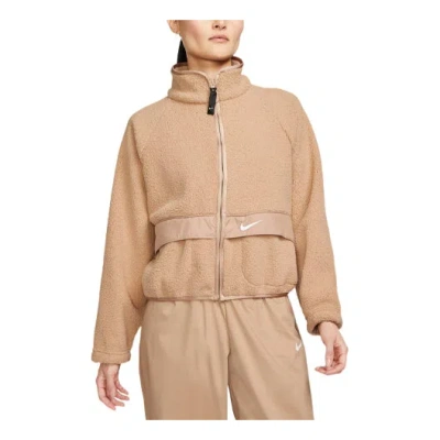 NIKE (WMNS) AS W Nike Sportswear ESSNTL SHRPA JKT Jacket HEMP