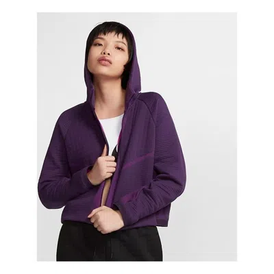 NIKE (WMNS) AS W Nike Sportswear TCH FLC ENG Hoodie FZ GRAND PURPLE
