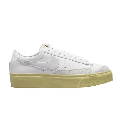 NIKE WMNS BLAZER LOW PLATFORM 'WHITE LEMON WASH'