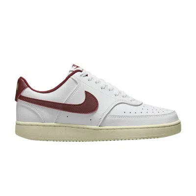 NIKE WMNS COURT VISION LOW NEXT NATURE 'WHITE TEAM RED'