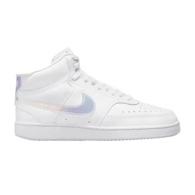 NIKE WMNS COURT VISION MID 'WHITE IRIDESCENT'