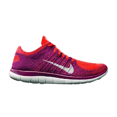NIKE NIKE WMNS FREE FLYKNIT 4.0 'BRIGHT CRIMSON RASPBERRY RED'